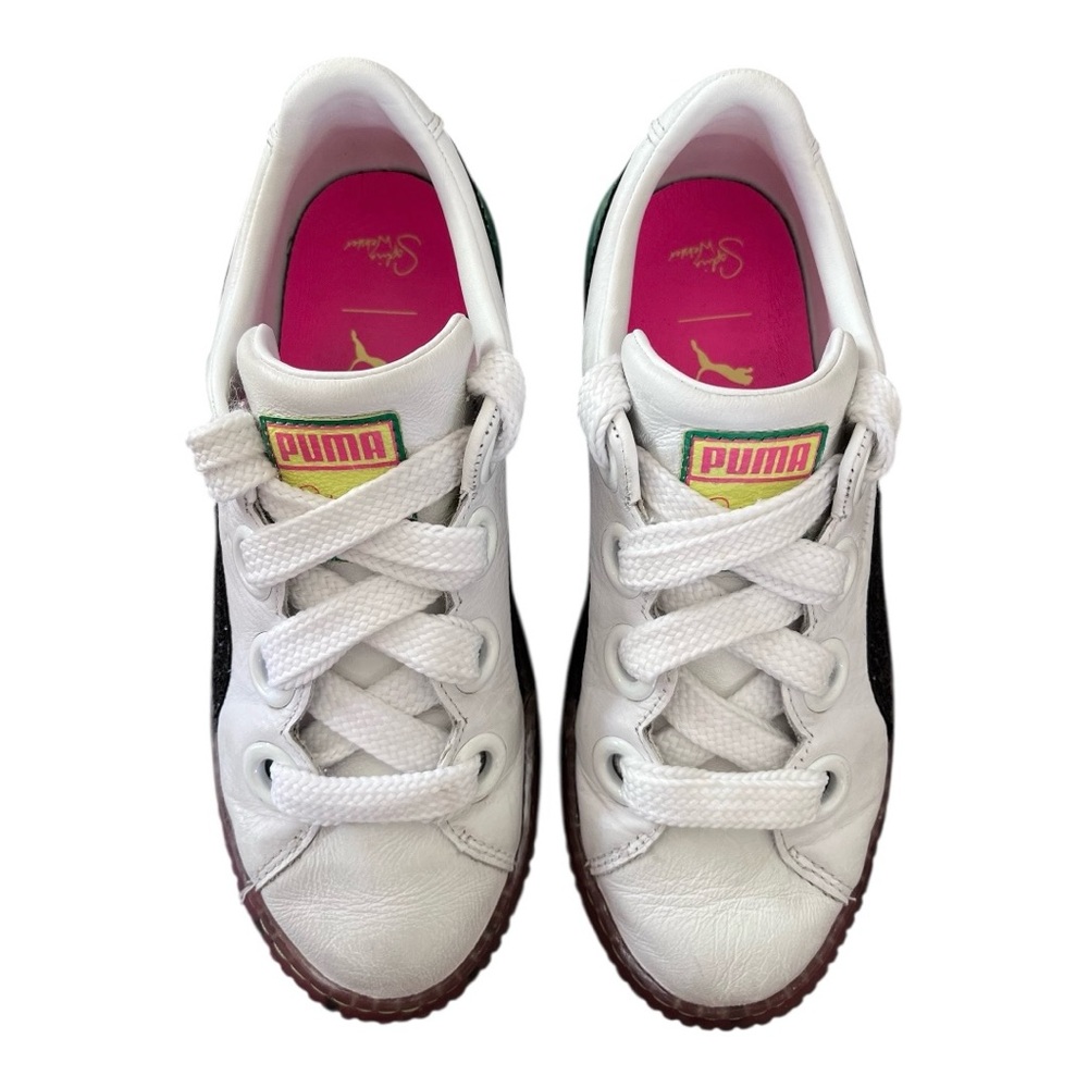 Puma x Sophia Webster Womens Platform Candy Princess White Leather Sneakers 7.5 - Picture 3 of 14